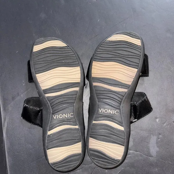 Vionic Orthaheel Camila Orthotic Comfort Black‎ Slip On Slides Sandals US Size 9 - Image 11