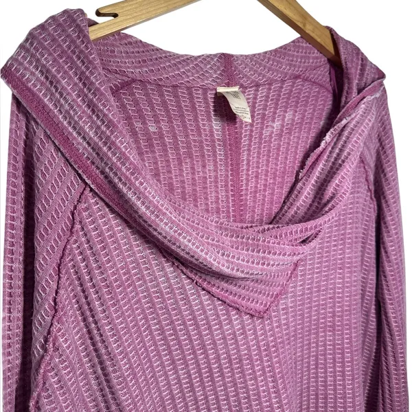 We The Free Wildcat Washed Mauve Thermal Long Sleeve - Image 5