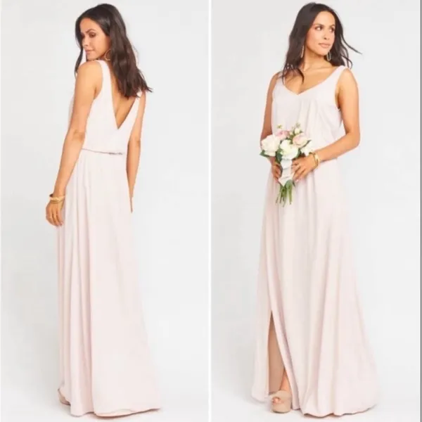 Show Me Your Mumu SMYM Kendall dusty blush maxi dress NEW SMALL - Image 2