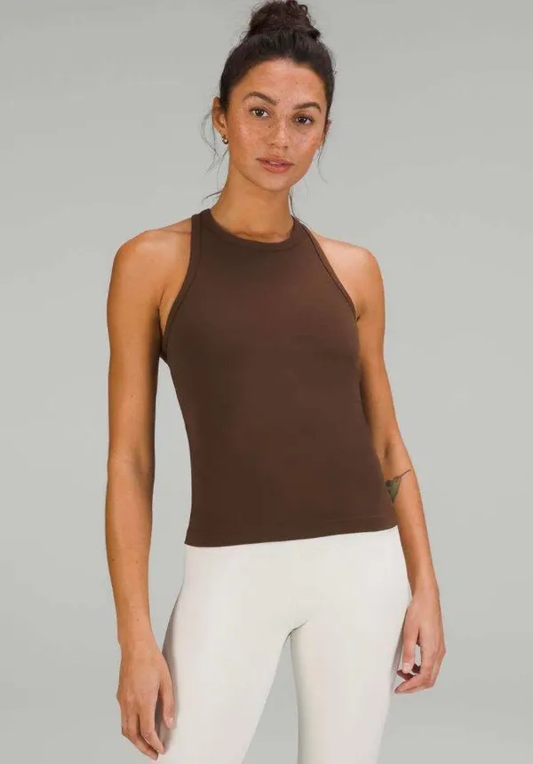 Lululemon Align Waist-Length Racerback Tank Top Java - Image 5