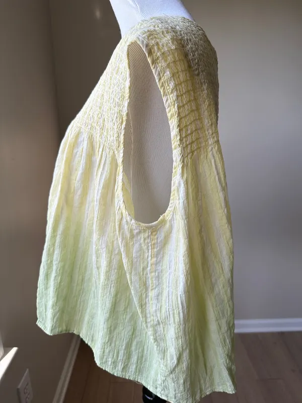 We The Free Little Bit Of Something Citron Ombre Oversized Top - Image 5
