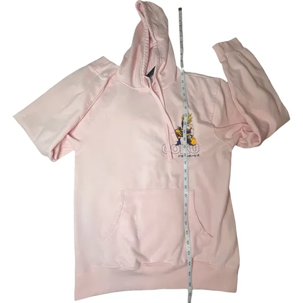 Dragon Ball Z Goku Pink Hoodie Super Saiyan‎ Anime Graphic Pullover Sz Small - Image 12