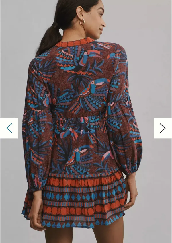 Farm Rio Mini Dress Long Sleeve - Image 2