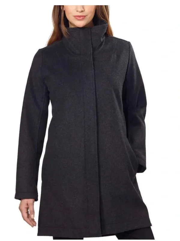 Pendleton Women's Water Resistant Cascade Wool Campbell Coat Jacket Charcoal - Image 2