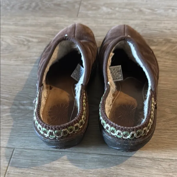 UGG Brown Mules & Clogs with Soft Suede and Slip-On Design - Image 3