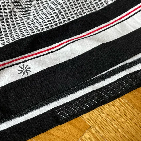 Athleta Tank Top Women S Black White Geometric Mesh Athletic Sleeveless Stretch - Image 7