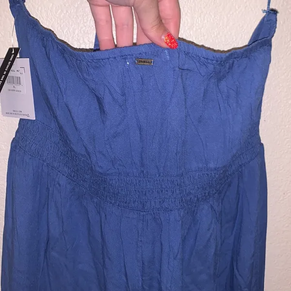 NWT O’Neill Malia XL blue strappy lightweight jumpsuit - Image 9