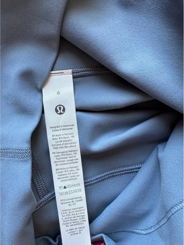 Lululemon Align High Rise 28” Steel Blue Size 6 NWT - Image 6
