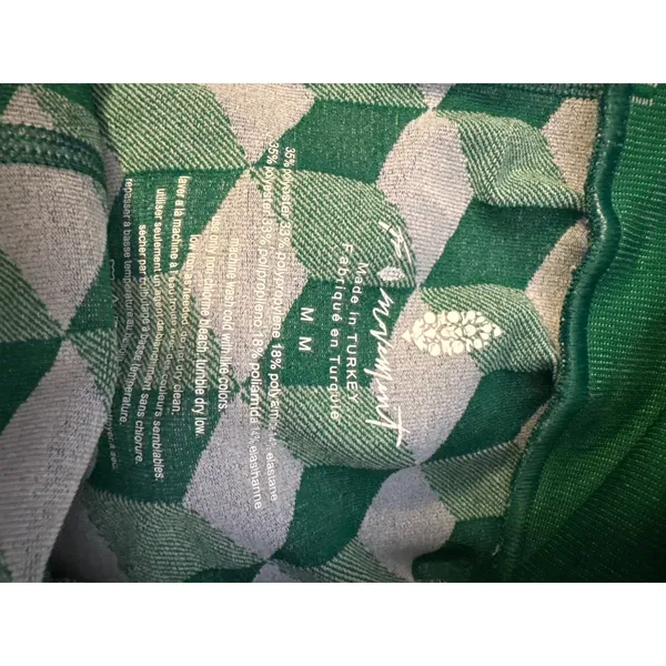 FP Movement Free People Geometric Cube Print Crossover V-Waist Bike Shorts M - Image 4