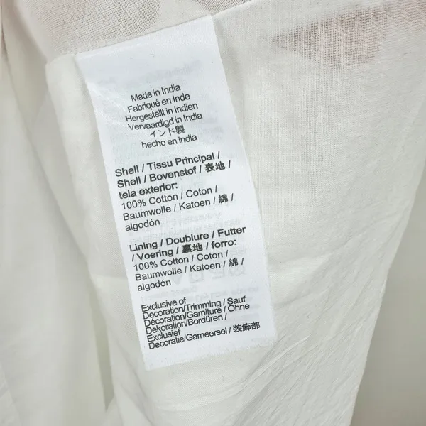 NEW J.Crew Eyelet Midi Dress Cotton Cottagecore Pockets Retro A Line White US 6 - Image 9