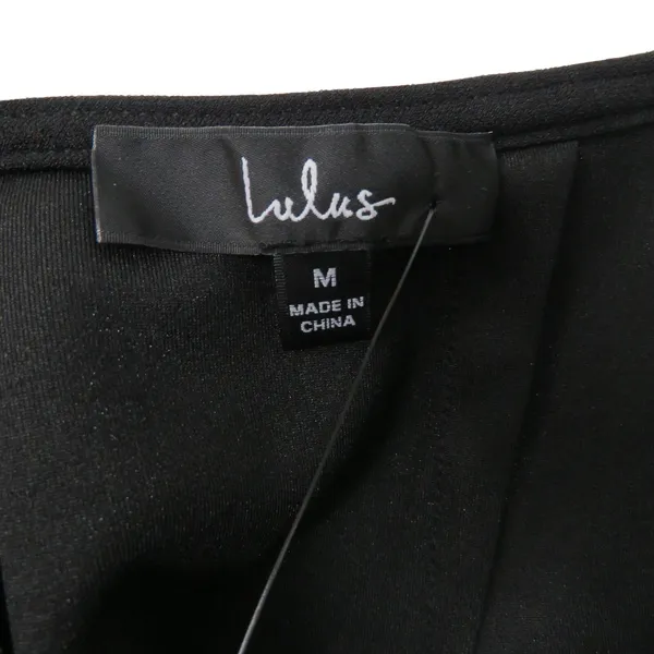 Lulus Fit the Fashion Black Sleeveless Vegan Leather Wide-Leg Jumpsuit Medium - Image 9