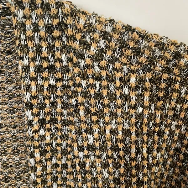 Earthbound Textured Knit Open Front Cardigan Small - Image 3