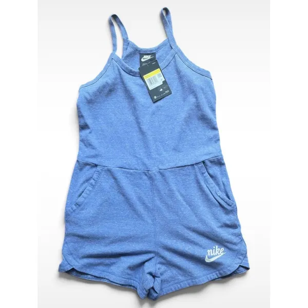 Nike Romper Heathered Blue Athletic‎ Women's Small NWT Sleeveless Pockets Active - Image 2