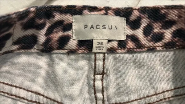 PacSun Mini Denim Skirt leopard - Image 2