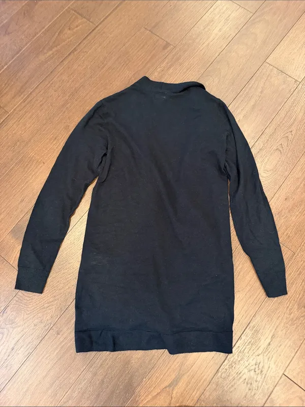 Old Navy Black Open-Front Cardigan Size Medium - C1-619 - Image 7