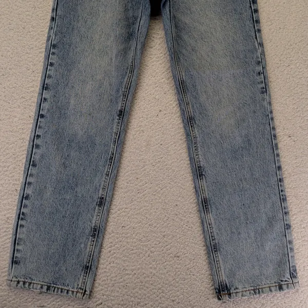 Princess Polly Crossover‎ Waist Straight Leg Jeans Light Wash Blue Womens Size 2 - Image 4