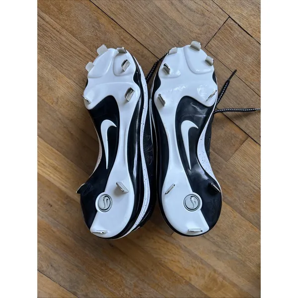 Nike Hyperdiamond 2 Pro Women Black White Metal Softball Cleats 856492-011 - Image 8