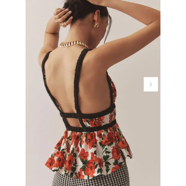 Maeve Ditali Open-Back Tank Size Small - Image 2