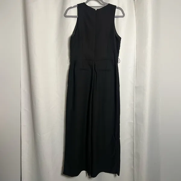 Banana Republic Black V Neck Jumpsuit Medium - Image 2