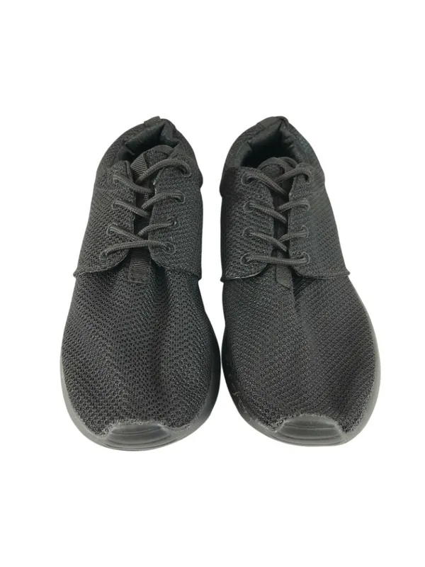 Womens Mesh Sneakers Lightweight Lace Up Athletic Black Size 7 - Image 2