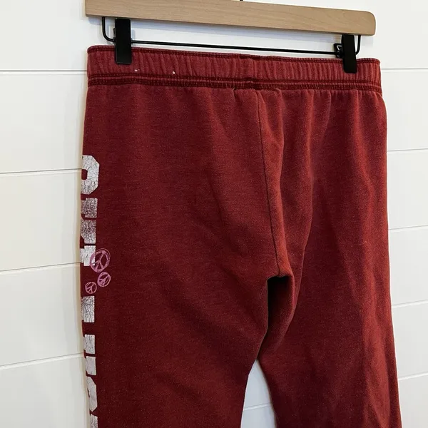 Victoria's Secret Pink Vintage Oklahoma Sweatpants Crimson & Cream Meet Pink Jones Mitchell Tag - Image 12