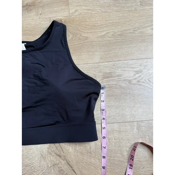 EUC Womens Fabletics Black‎ Trinity High Impact Sports Bra 2X 18-20 Back Pocket - Image 5
