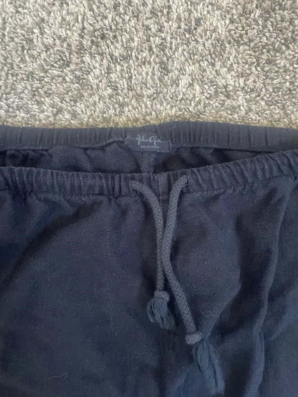 John Galt Linen Pants Navy - Image 2