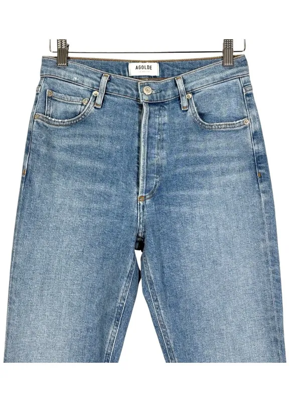 Agolde Nico High Waist Straight Leg Jeans Size 26 - Image 4