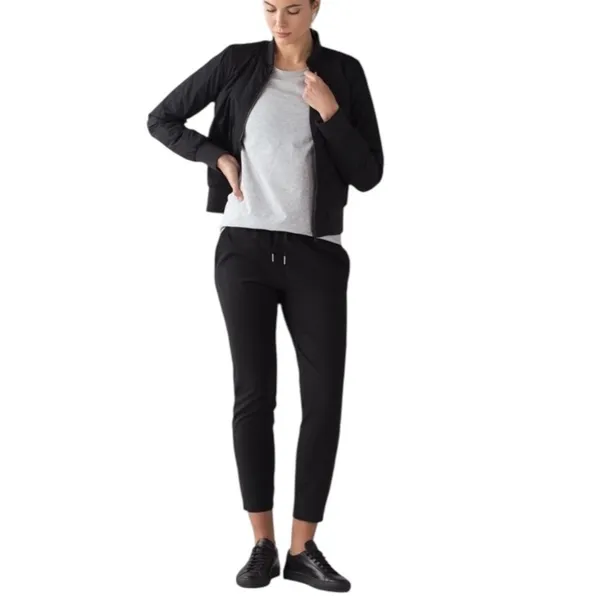 Lululemon On The Fly High Rise Athletic Casual Pant Woven 28” Black Size 2 - Image 6