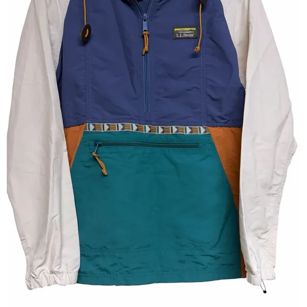L.L.Bean Mountain Classic Anorak‎ Jacket Multi Teal Indigo Women's Size Small - Image 5