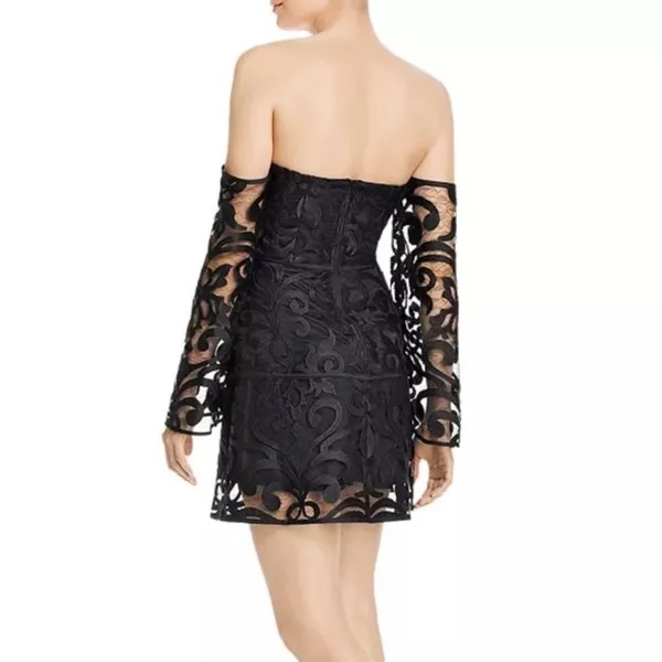 Finders Keepers Alchemy Black Lace Strapless Mini Dress Size S NWT - Image 4