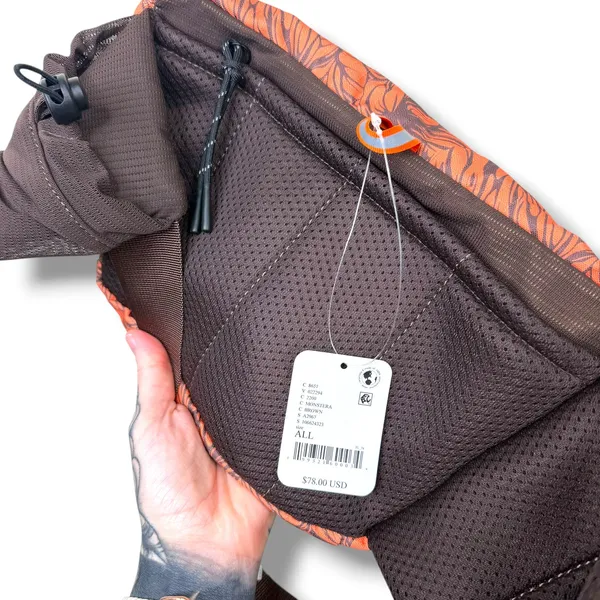 NEW Free People Movement FP Monstera Brown Floral Happy Packer Cargo Sling Bag - Image 9