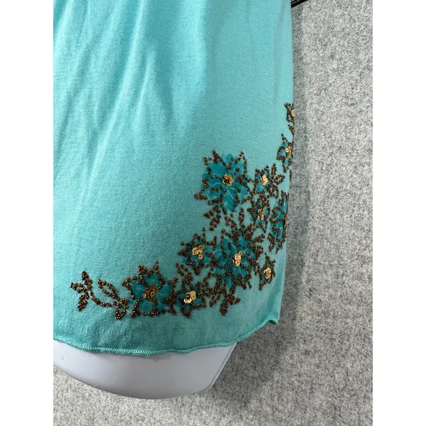 Y2K Cami Babydoll Top Women Large Beaded‎ Fairy Indie Coquette Bella NOS Vintage - Image 5