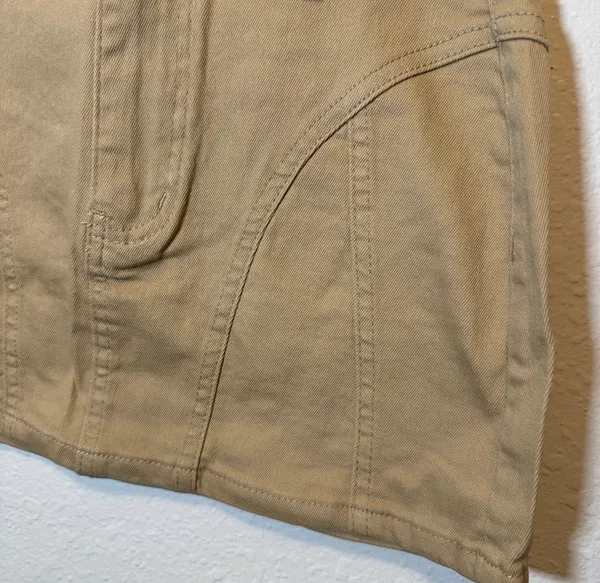 Olblowhse Khaki Jean Micro Mini Skirt Size XS New - Image 2