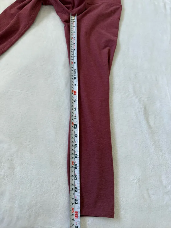Vuori Daily Legging Heathered Mauve High Rise Yoga Pants Small - Image 10