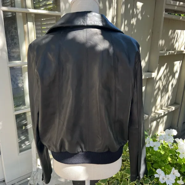 Kenneth Cole Black Leather Jacket - Image 2