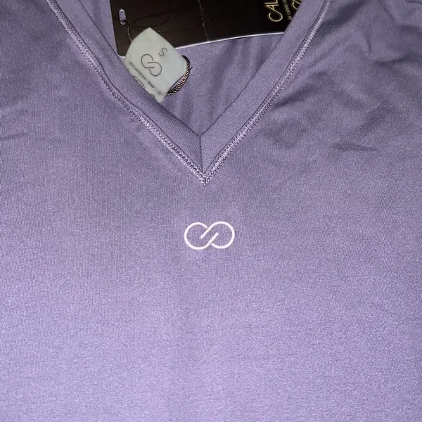 Calia By Carrie Underwood Elastic Back LS Top Color Cadet Size S P2P 16” NWT - Image 4