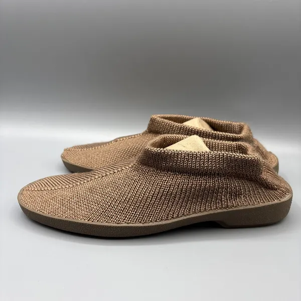 Orthopedic Mesh Knit Sock Shoe Size Large Womens 9 10 Brown Slip on Comfort - Image 4