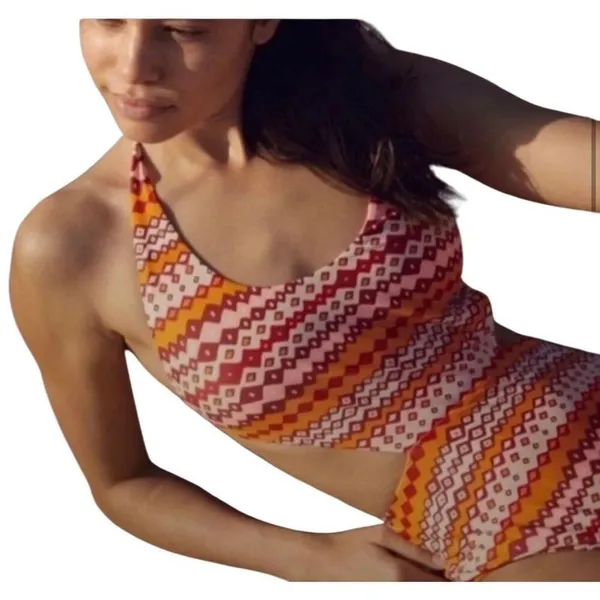 Aerie Monokini High Waisted Wrap One Piece Swimsuit Large - Image 3