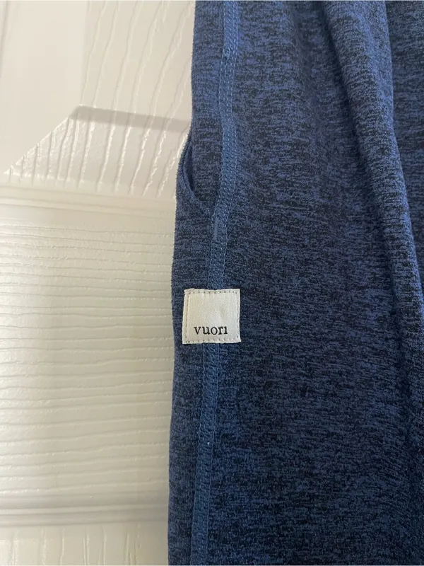 Women’s Vuori Performance Jogger Sweatpants Midnignt Heather Blue Size L - Image 6