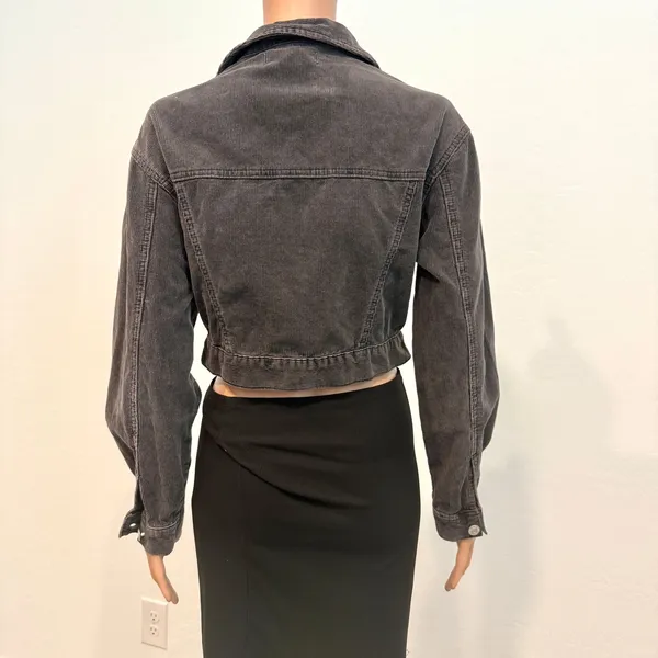 Pacsun XS S corduroy cropped trucker jacket coat C 2996 - Image 6