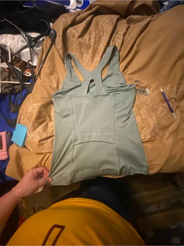 Women’s Sage Green Racerback Tank Top by Eddie Bauer - Image 10