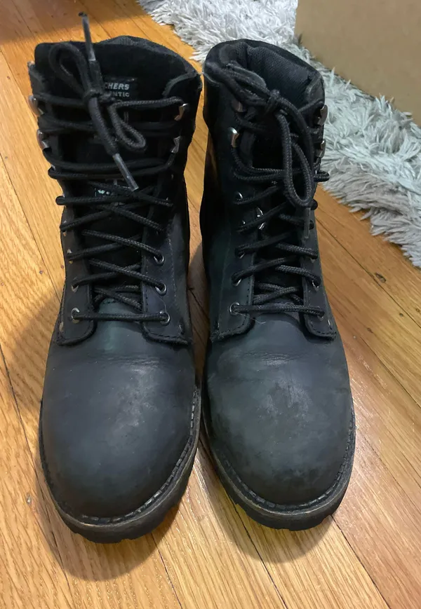 Combat Boots Black Size 9.5 - Image 3