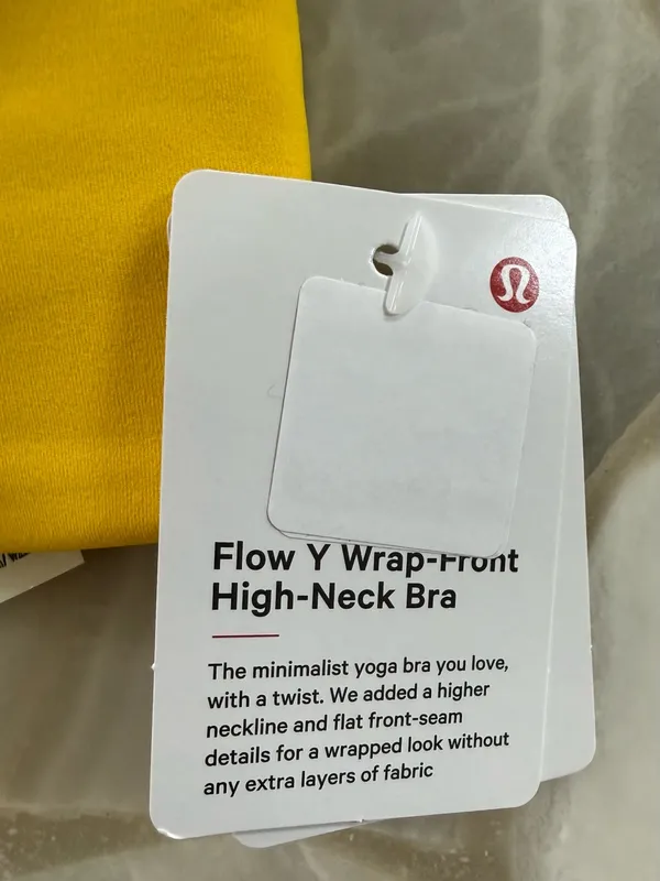 Lululemon Athletica NWT Flow Y Wrap Front High Neck Bra - Image 4