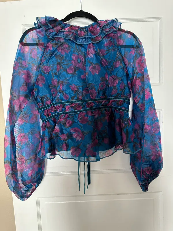 Vici Floral Tie Top - Image 5