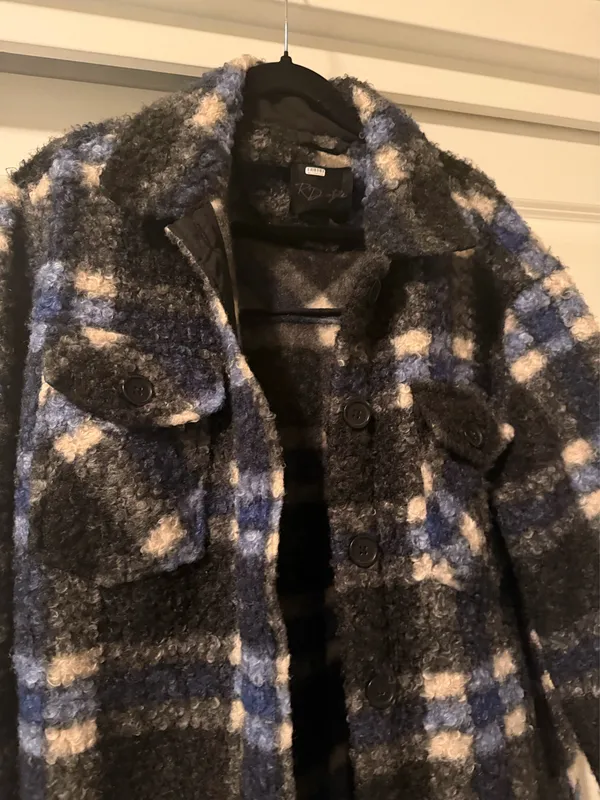 RD Style Eva Plaid Boucle shirt jacket - Image 3
