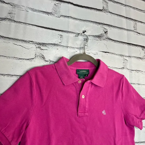 Vintage Lauren Ralph Lauren Classic Pink Polo Shirt Women’s S Preppy Y2K Chic - Image 3