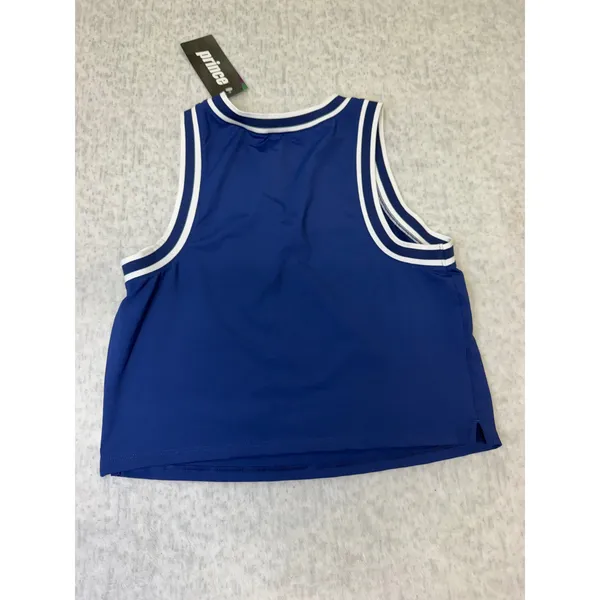 Prince Womens Fashion V Tank Navy Blue Athletic Tennis Top UPF 50+ Medium NEW - Image 3