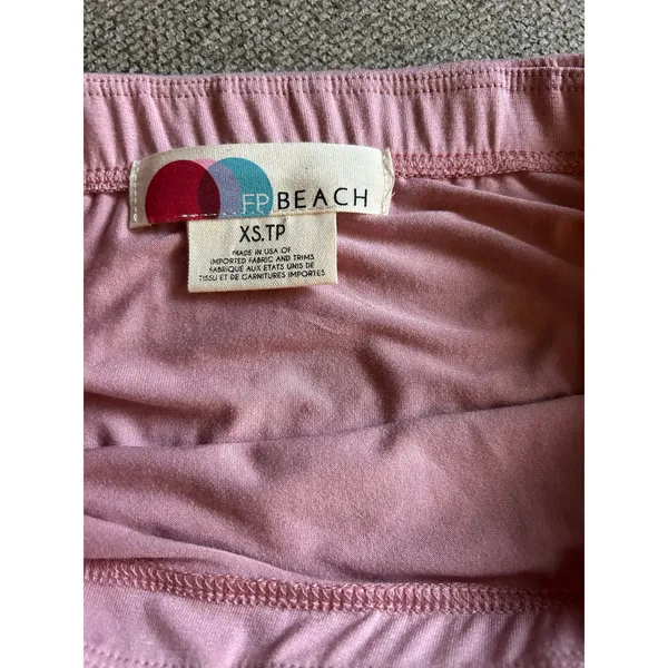 Free People FP Beach Womens Ruched Daphne Pull-on Midi Skirt Pink Size XS NWOT - Image 8