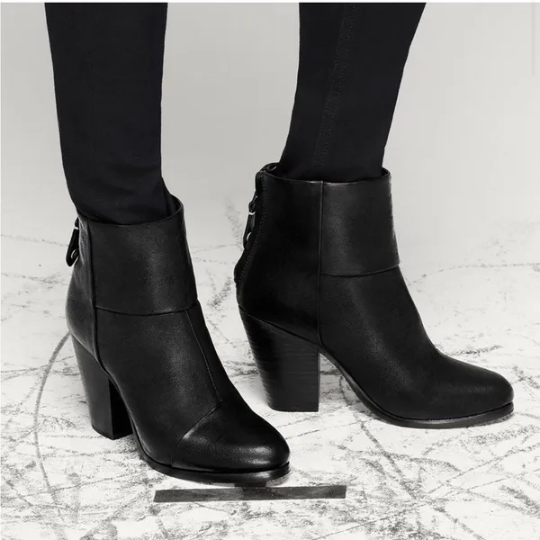 Rag & bone classic newberry boots black leather Taylor swift chunky ankle boots - Image 2